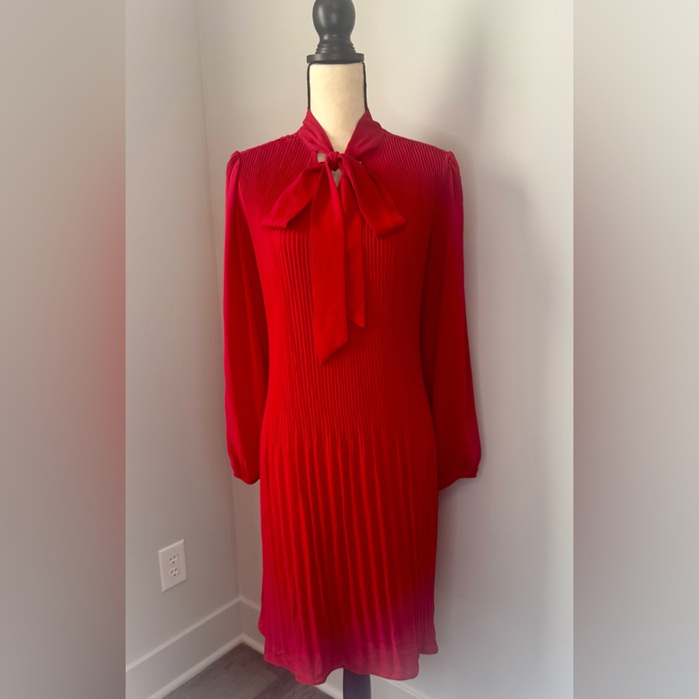 Nanette Lepore Red Pleated Dress - Sz 8